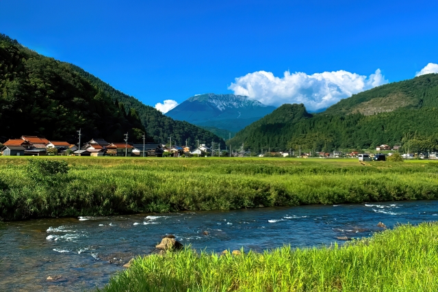 日本の田舎の風景